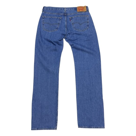 LEVIS 501 Relaxed Straight Leg Casual Designer Denim Pants Jeans Mens 36x36 - Picture 1 of 7